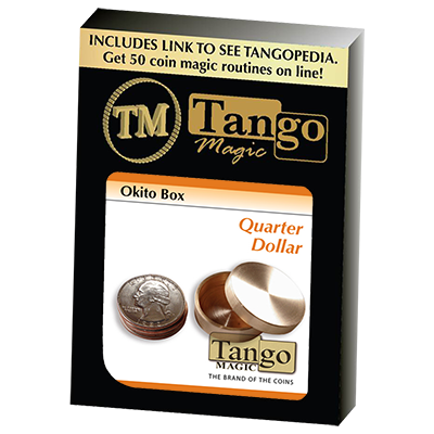 Okito Box, Brass - US Quarter by Tango Magic