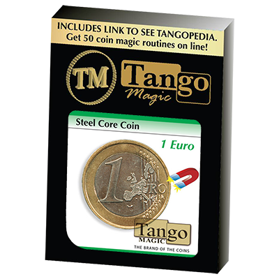 Steel Core Coin 1 Euro by Tango Magic