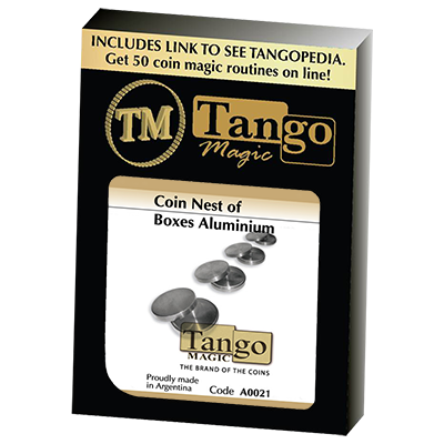 Coin nest of Boxes, Aluminum by Tango Magic