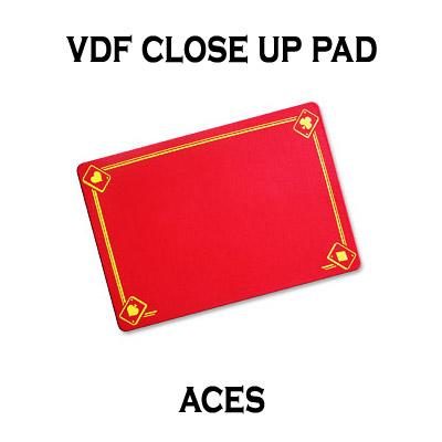 VDF Close Up Pad with Printed Aces, Red by Di Fatta