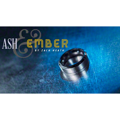 Ash and Ember Silver Beveled Size 8, 2 Rings by Zach Heath