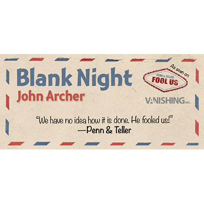 Blank Night, Blue by John Archer