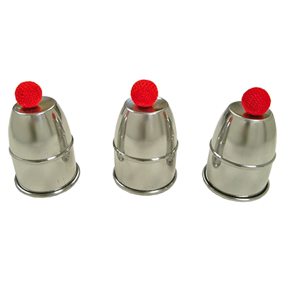 Busking Cups & Balls, Large / Alum by Premium Magic