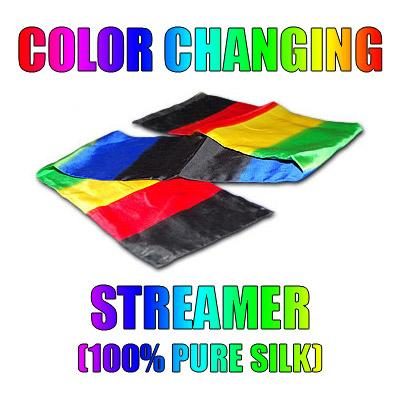 Color Changing Streamer 100% Silk by Vincenzo DiFatta