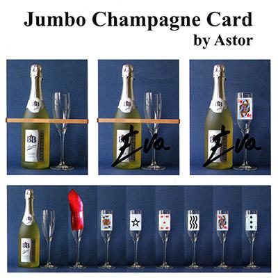 Jumbo Champagne Card by Astor
