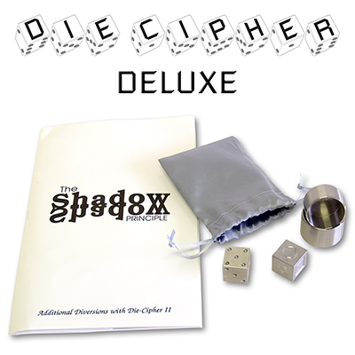 Die Cipher Deluxe Set, Stainless Steel, Esp and Pip Die by Chazpro Magic
