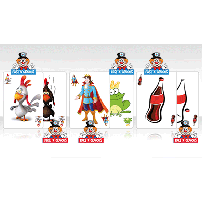 Fast inch N inch Genious / Fake inch N inch Genious Deck Combo Set by So Magic - Image 3