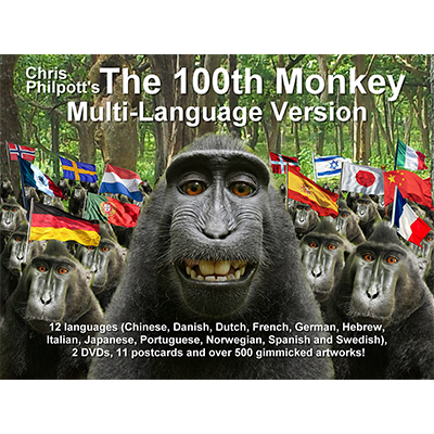 100th Monkey Multi-Language, 2 DVD Set with Gimmicks by Chris Philpott