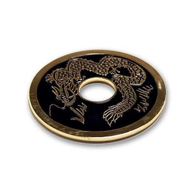 Chinese Coin, Black - Ike Dollar Size by Royal Magic