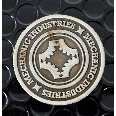 Half Dollar Coin, Gun Metal Grey by Mechanic Industries