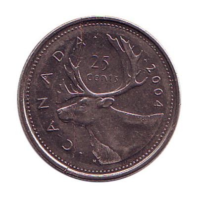 Coin Bite, Canadian Quarter - Image 2