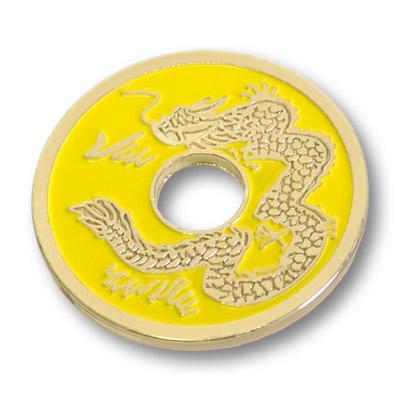 Chinese Coin, Yellow - Half Dollar Size by Royal Magic