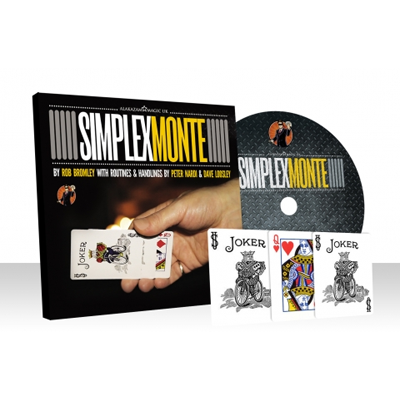 Simplex Monte, Blue (with DVD and Gimmick) by Rob Bromley and Alakazam Magic