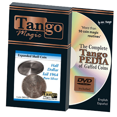 Expanded Shell Half Dollar 1964, Tail (with DVD), D0133 by Tango Magic