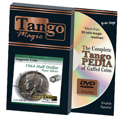 Magnetic Coin Half Dollar 1964 (with DVD), D0137 by Tango Magic