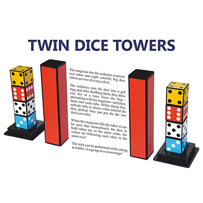Twin Dice Towers by Joker Magic - Image 2
