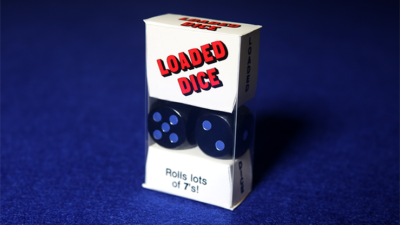 Loaded Dice, Weighted, Wood, Black