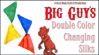 Double Color Changing Silks by Big Guys Magic