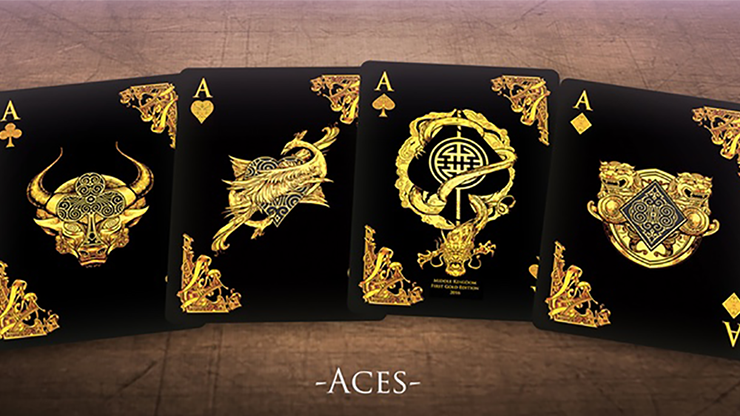 Middle Kingdom, Gold Playing Cards Printed by US Card Magic Co - Image 3