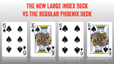 Phoenix Deck Large Index, Blue by Card-Shark - Image 4