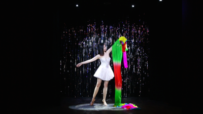 Rainbow Silk Fountain Streamer by Yan Yan Ma and Magiclism - Image 3