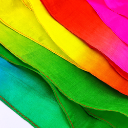 Rainbow Silk Fountain Streamer by Yan Yan Ma and Magiclism