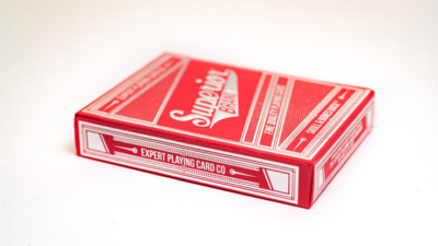Superior Skull & Bones V2, Red/Silver Playing Cards by Expert Card Magic Co. - Image 3