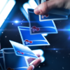 Cherry Playing Cards, Tahoe Blue by Pure Imagination - Image 3