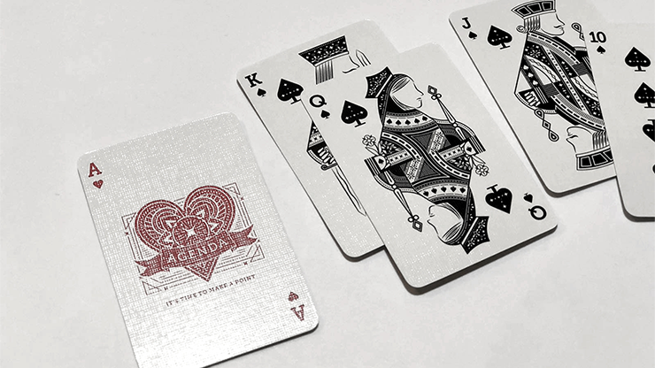 Mini Agenda Playing Cards, White - Image 6