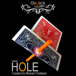 CRAZY HOLE Red, Gimmick and Online Instructions by Mickael Chatelain