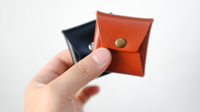 Square Coin case, Brown Leather by Gentle Magic - Image 3