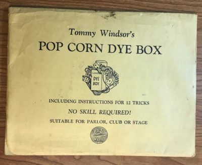 Vintage Tommy Windsor Popcorn Dye Box W/ Book - ML