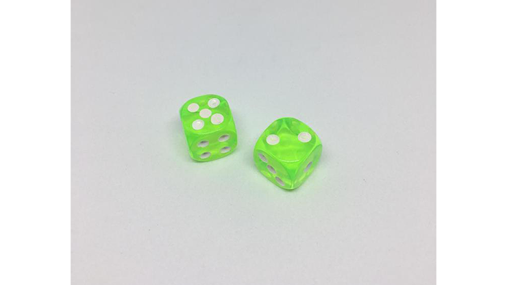 Dice Without Two CLEAR GREEN, 2 Dice Set - Image 2