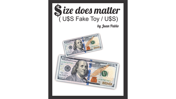 Size Does Matter USD, Gimmicks and Online Instructions by Juan Pablo Magic