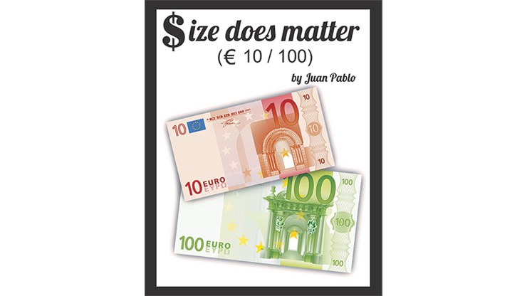 Size Does Matter EURO 10 to 100, Gimmicks and Online Instructions by Juan Pablo Magic