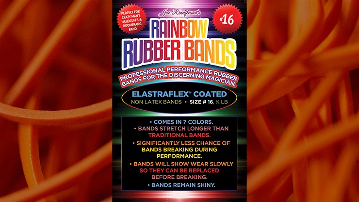 Joe Rindfleisch's SIZE 16 Rainbow Rubber Bands, Daniel Garcia - Orange Pack by Joe Rindfleisch