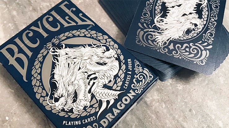 Bicycle Dragon Playing Cards, Blue by USPCC - Image 2