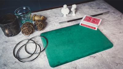 Suede Leather Mini Pad, Green by TCC