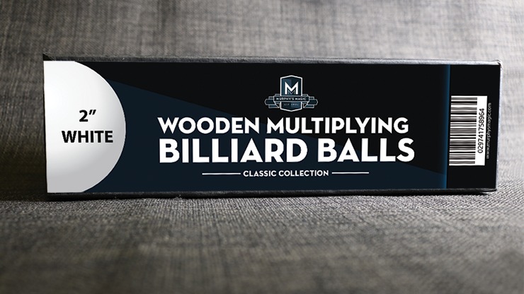 Wooden Billiard Balls, 2 inch White by Classic Collections