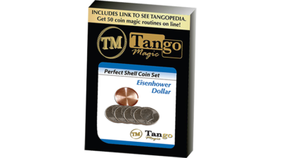 Perfect Shell Coin Set Eisenhower Dollar, Shell and 4 Coins D0202 by Tango Magic