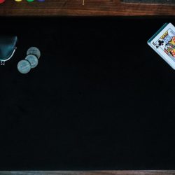 Suede Leather Large Pad, Black by TCC