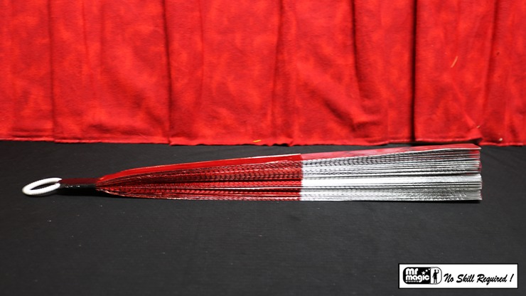 Production Fan Rolex 1 inch x 18 inch, Red and White by Mr. Magic - Image 2