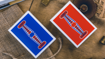 Vintage Feel Jerry's Nuggets, Blue Playing Cards