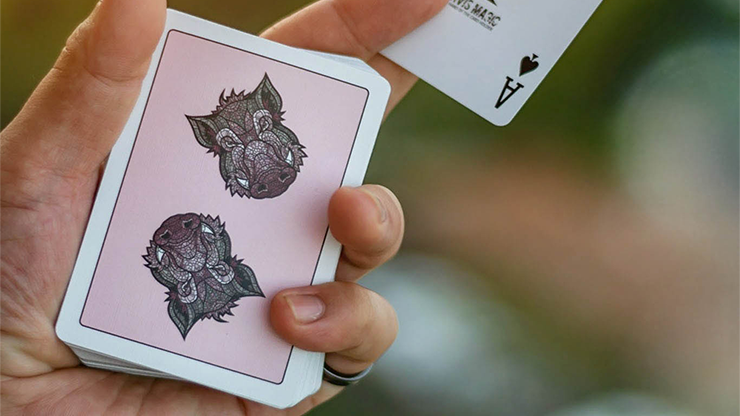 Wild Reserve: Pink Boar Playing Cards by Bill Davis Magic - Image 3