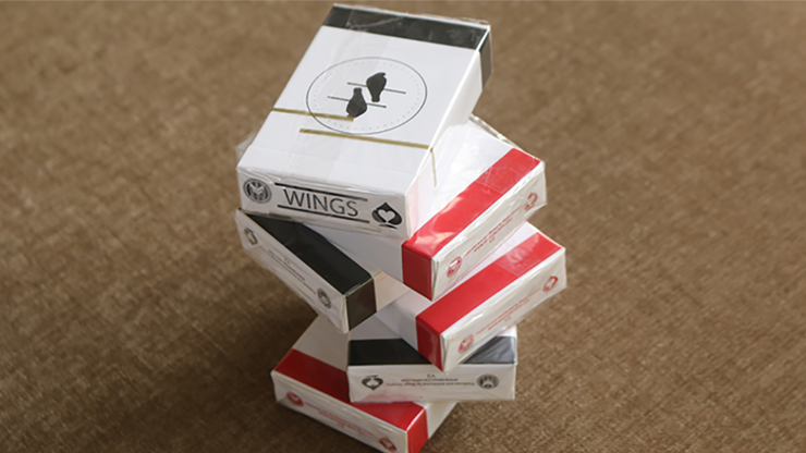 Limited Edition Wings V2 Marked Playing Cards, Red/Bridge Size - Image 2