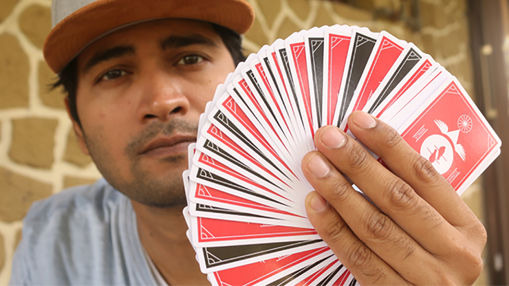Limited Edition Wings V2 Marked Playing Cards, Red/Bridge Size - Image 5