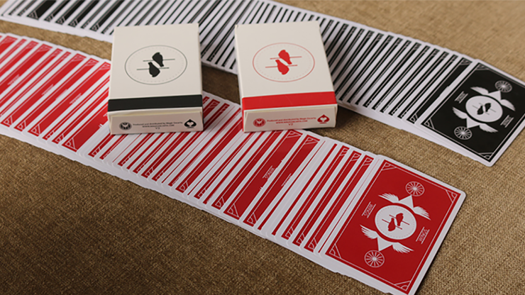 Limited Edition Wings V2 Marked Playing Cards, Red/Bridge Size