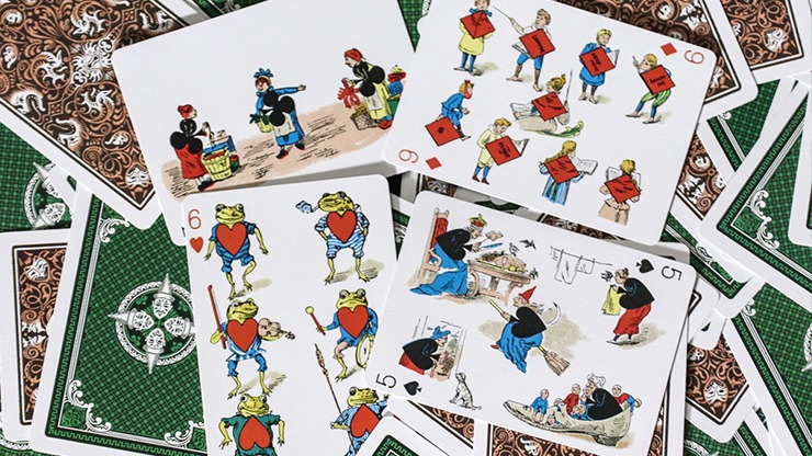 Limited Edition Late 19th Century Vanity Creature, Red Playing Cards - Image 4