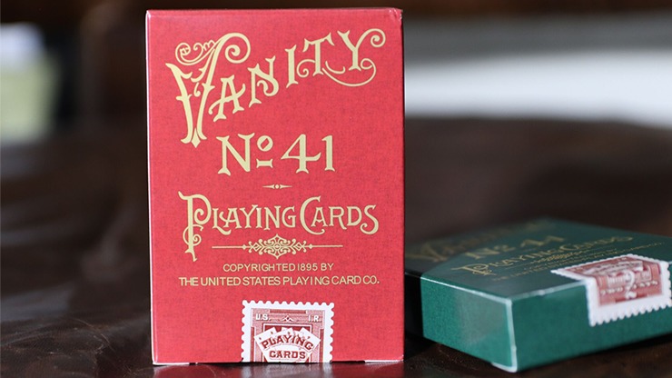 Limited Edition Late 19th Century Vanity Creature, Red Playing Cards