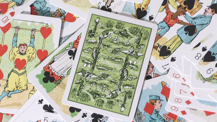 Limited Edition Hustling Joe, Frog Back Green Box Playing Cards - Image 3